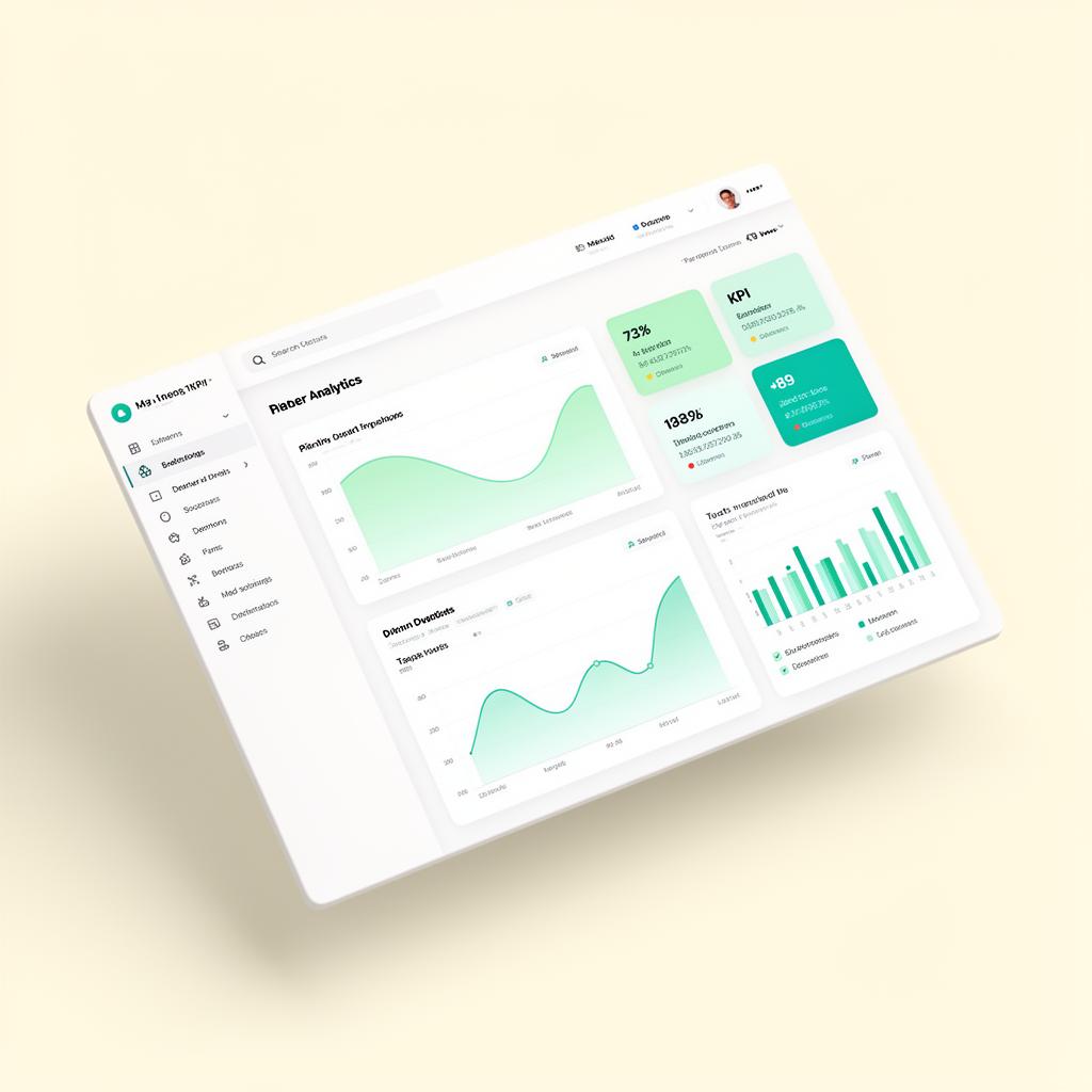 Premium SaaS dashboard interface