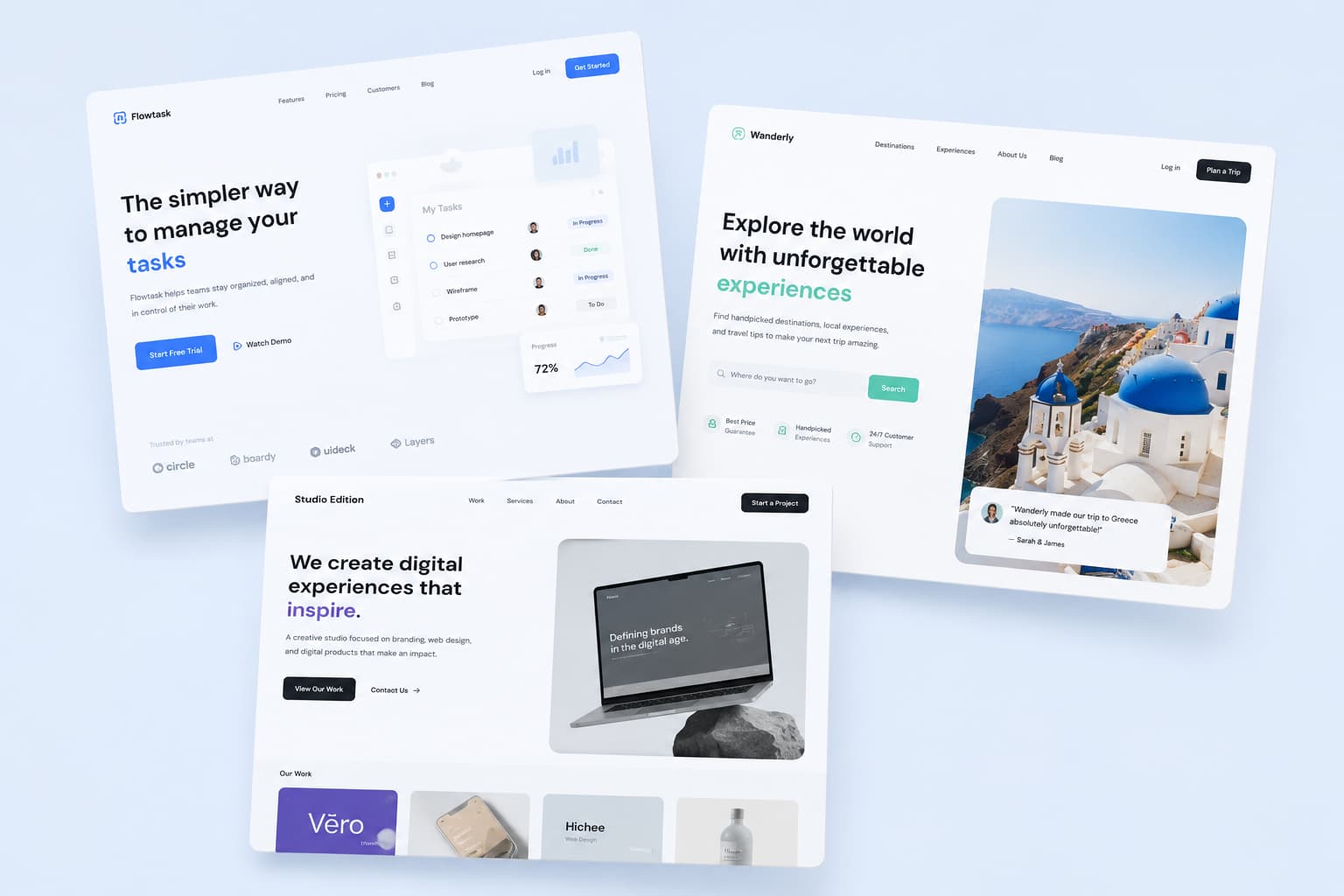 Modern analytics dashboard mockup